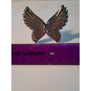 Vintage Avon Sculpted Silver Tone Butterfly Pin 1987